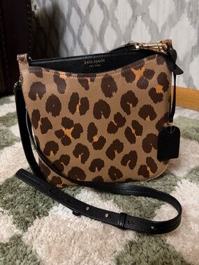 Kate Spade ♠️ Leopard Print Crossbody Bag